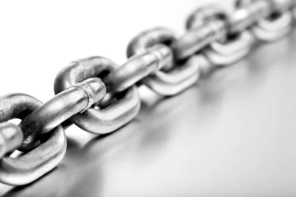 Metal Chain Isolated White Background — Stock Photo, Image