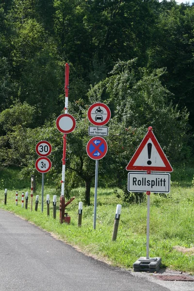 View Modern Road Sign — Stock Photo, Image