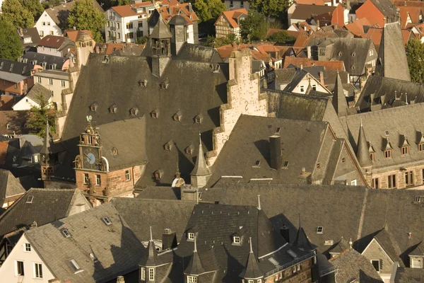 Vista Cidade Velha Marburg — Fotografia de Stock