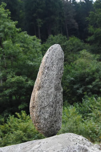 Pedra Rochas Forma Rocha Floresta Primavera — Fotografia de Stock