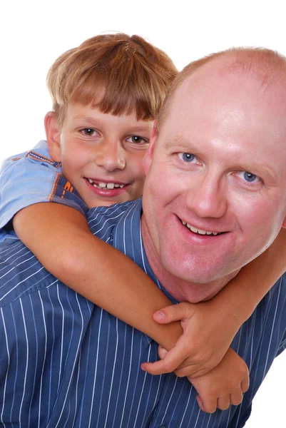 Vater Und Sohn Familienpflegekonzept — Stockfoto
