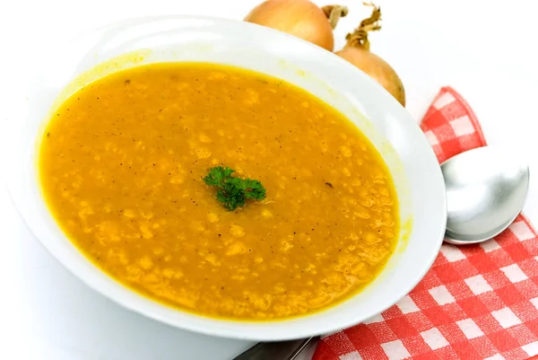 Sopa Abóbora Caseira Deliciosa — Fotografia de Stock