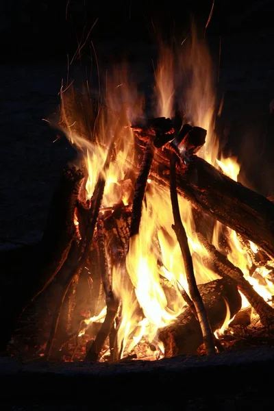 Ognisko Płonący Ogień — Zdjęcie stockowe