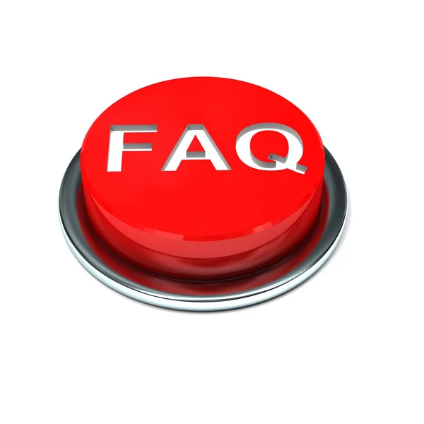 Izole Faq Düğmesi — Stok fotoğraf