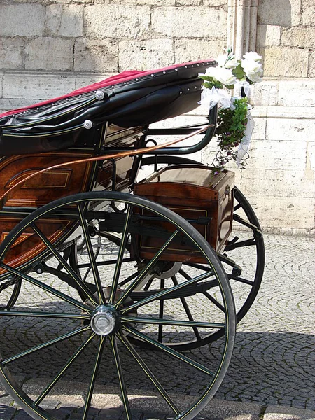 this is a part of a wedding carriage,photographed in weimar before the city council.