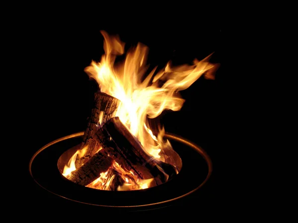 Campfire Burning Fire Flame — Stock Photo, Image