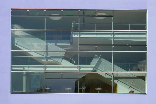 Skleněné Okno Moderní Budovou — Stock fotografie