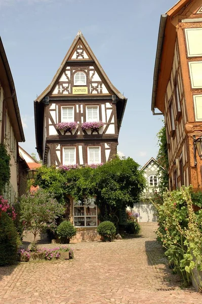 Haus Tudor Stil Bad Wimpfen — Stockfoto