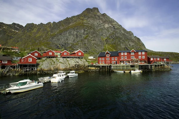 关于自然景观背景的Lofoten — 图库照片