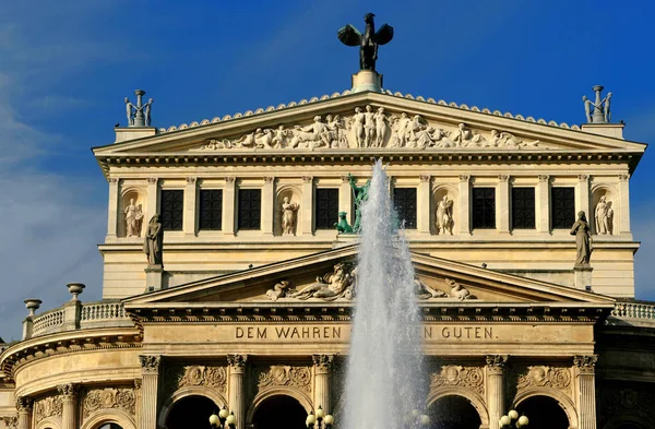 Antiga Ópera Arquitetura Frankfurt — Fotografia de Stock