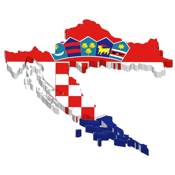 Landschap Kroatische Zee — Stockfoto