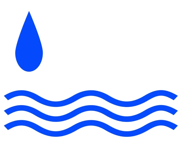 Wasserspritzvektor Symbol — Stockfoto