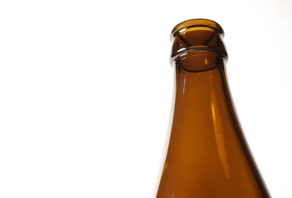 Bottiglia Birra Isolata Sfondo Bianco — Foto Stock