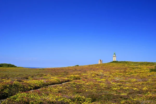 View Lighthouse Mountains — Stock Photo, Image