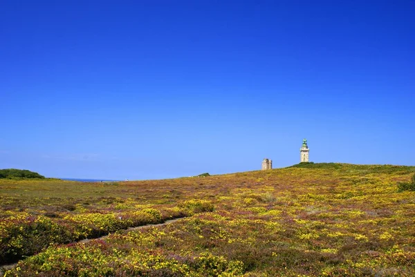 Vista Del Faro Las Montañas — Foto de Stock