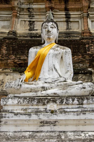 Buddhova Socha Ayutthaya Thajsko — Stock fotografie