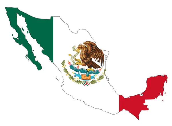 Mexiko Oficiálně Spojené Státy Mexické Zemí Jižní Části Severní Ameriky — Stock fotografie