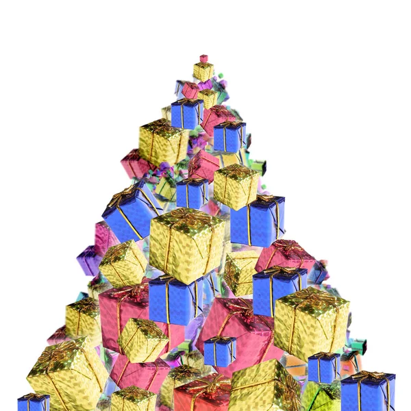 Vista Panorámica Las Decoraciones Navidad — Foto de Stock