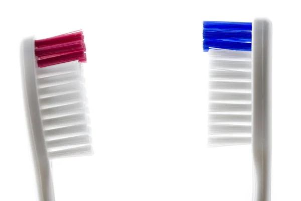 Toothbrushes Isolated White Background — Stock Photo, Image