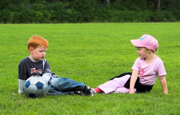 Futbol Sporu Kavramının Manzarası — Stok fotoğraf