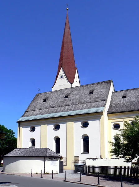 Kościół Dziekana Breitenwang Tyrol — Zdjęcie stockowe