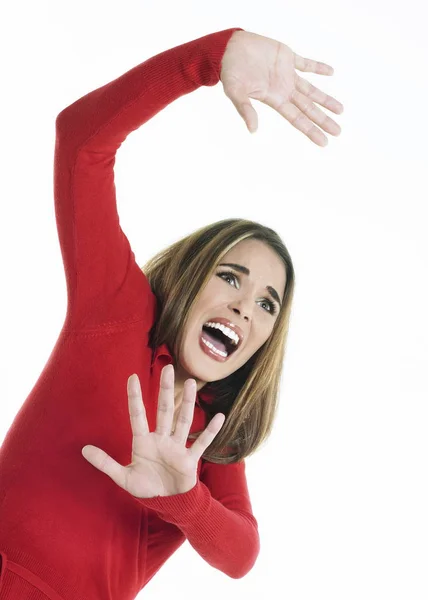 Portrait Attractive Woman Posing — Stock Photo, Image