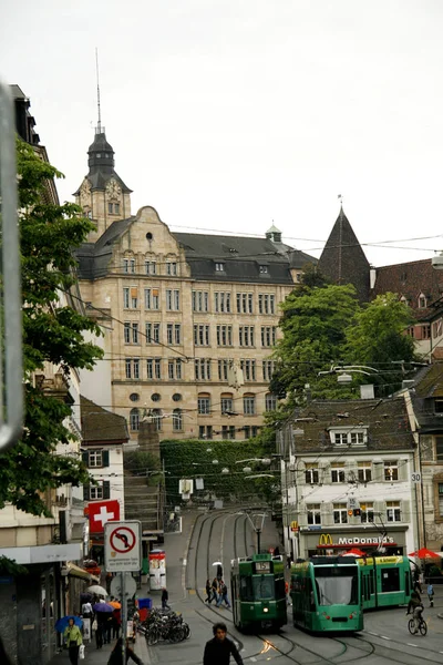 Blick Auf Die Stadt Basel — Stockfoto