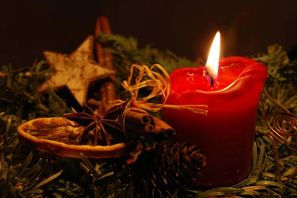 Vista Panorâmica Das Decorações Natal — Fotografia de Stock