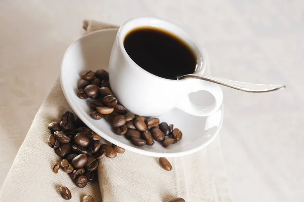 カフェタとブラックコーヒー — ストック写真