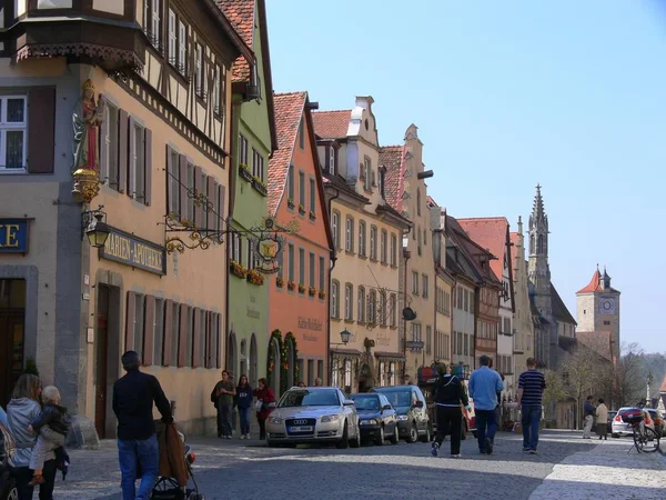 Rothenburg Der Tauber Uma Cidade Alemã Norte Baviera — Fotografia de Stock