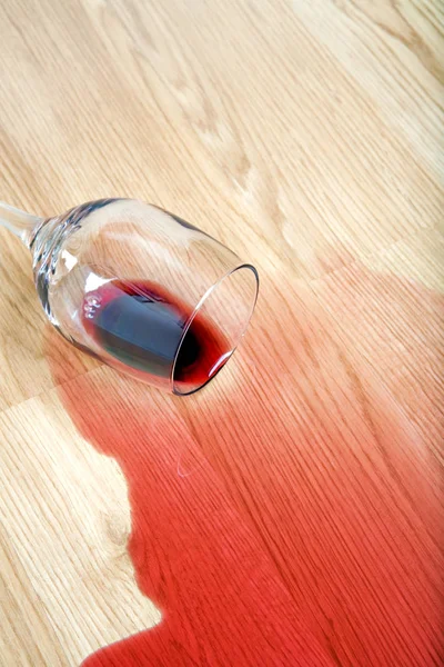Wine Spilled Floor — Stock Photo, Image