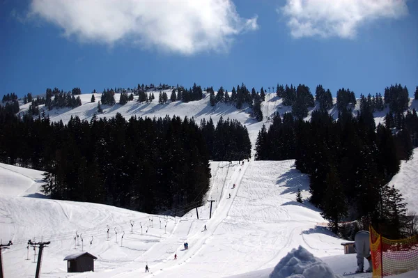 Vista Panorâmica Paisagem Majestosa Dos Alpes — Fotografia de Stock