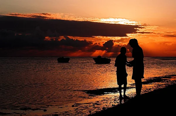 Bella Vista Sul Cielo Tramonto — Foto Stock