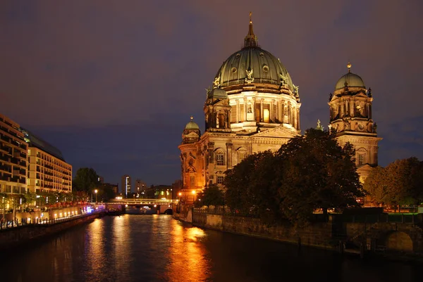 Cattedrale Berlino Notte — Foto Stock