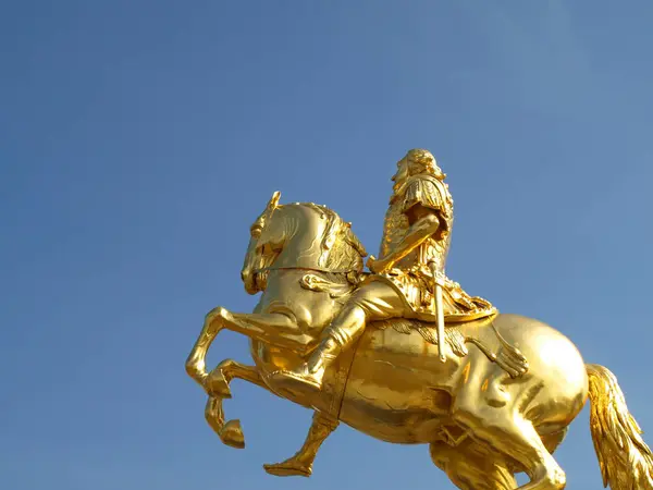 Zlatý Jezdec Dresden — Stock fotografie