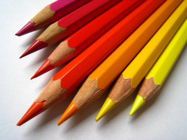 Crayones Lápices Herramientas Arte Dibujo — Foto de Stock