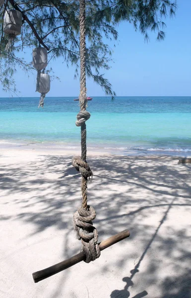 Maldives White Sandy Beach Sunny Tropical Paradise Island Aqua Blue — Stock Photo, Image