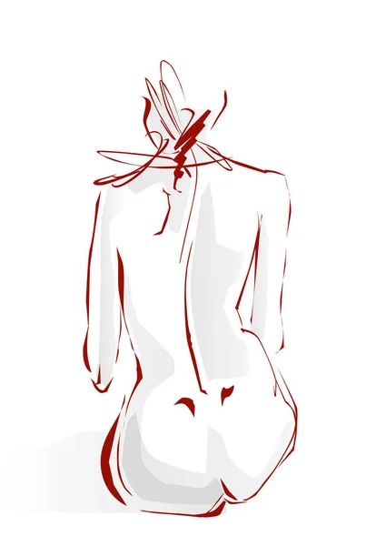 Illustration Vectorielle Des Jambes Une Femme — Photo