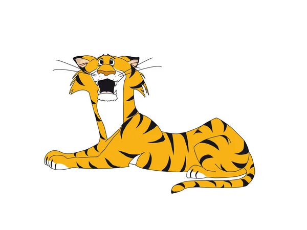 Tigre Selvagem Predador Felino — Fotografia de Stock