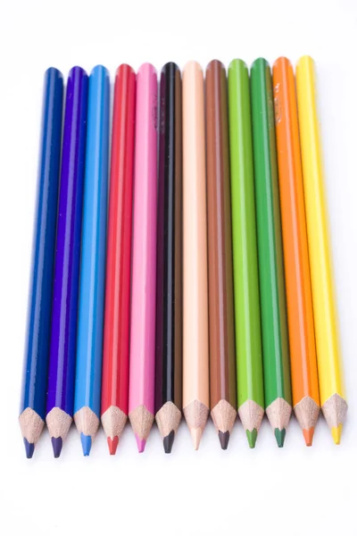 Pastelky Tužky Výtvarné Kreslicí Nástroje — Stock fotografie