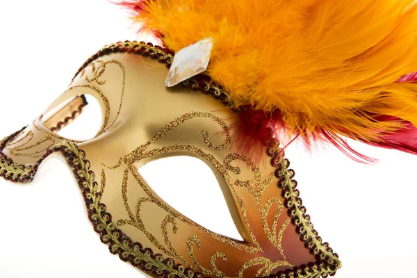 Carnaval Masker Witte Achtergrond — Stockfoto
