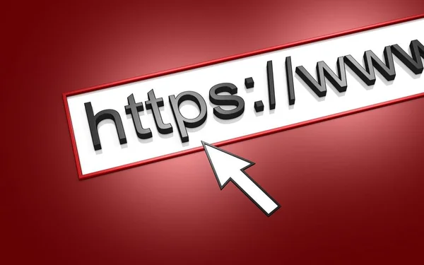 Web Browser Página Internet — Fotografia de Stock