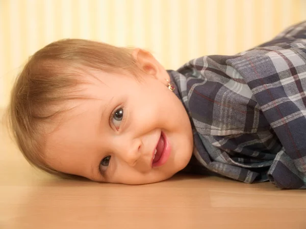 Closeup Portrait Cute Child — Stock Photo, Image