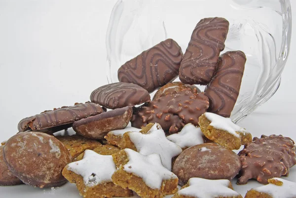 Домашнє Біле Смачне Печиво — стокове фото