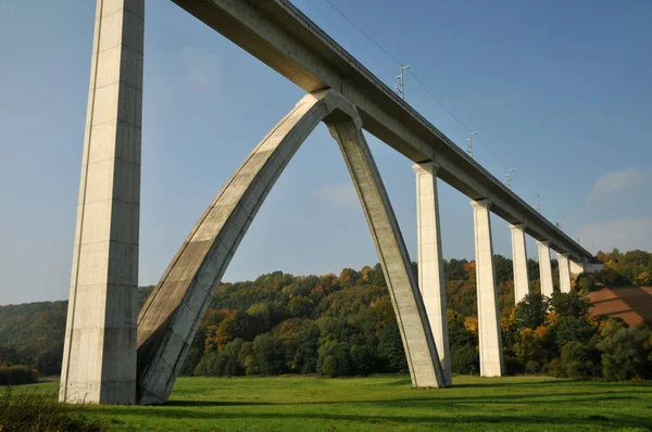 Vista Panoramica Dell Architettura Della Struttura Del Ponte — Foto Stock