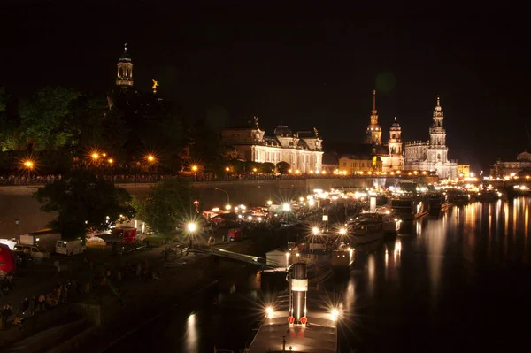 Şehir Festivali Dresden Deki Teras Bankası — Stok fotoğraf