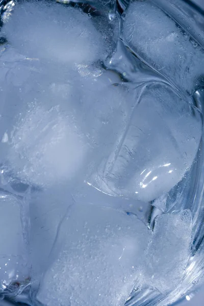 Cubos Gelo Frio Transparente — Fotografia de Stock
