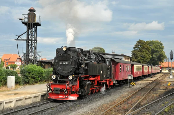 Salida Del Ferrocarril Miniatura Estación Wernigerode —  Fotos de Stock