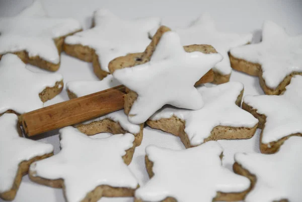 Cinnamon Stars Cookies Food — Stock Photo, Image