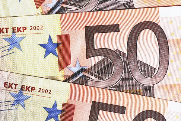 Denaro Euro Note Dettaglio — Foto Stock